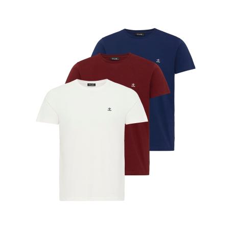 Cool Hill Cool Hill Shirt David navy / roestbruin / wit