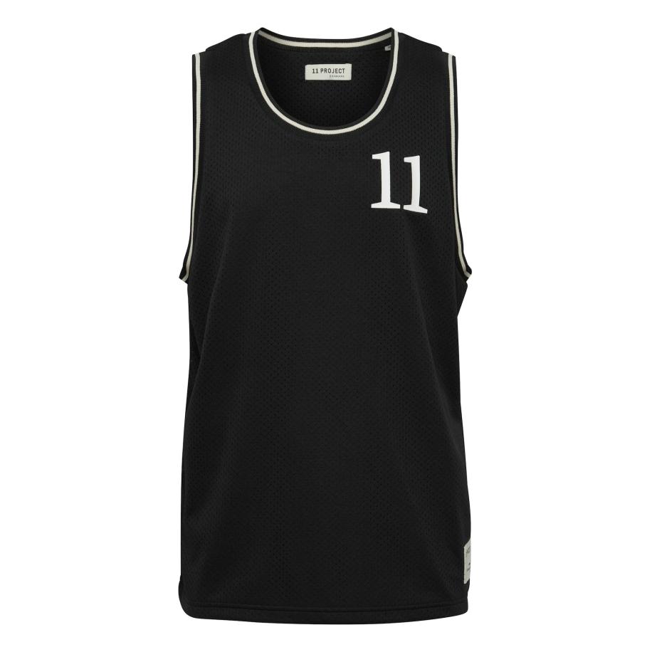 11 Project 11 Project Shirt Zayden zwart / wit -