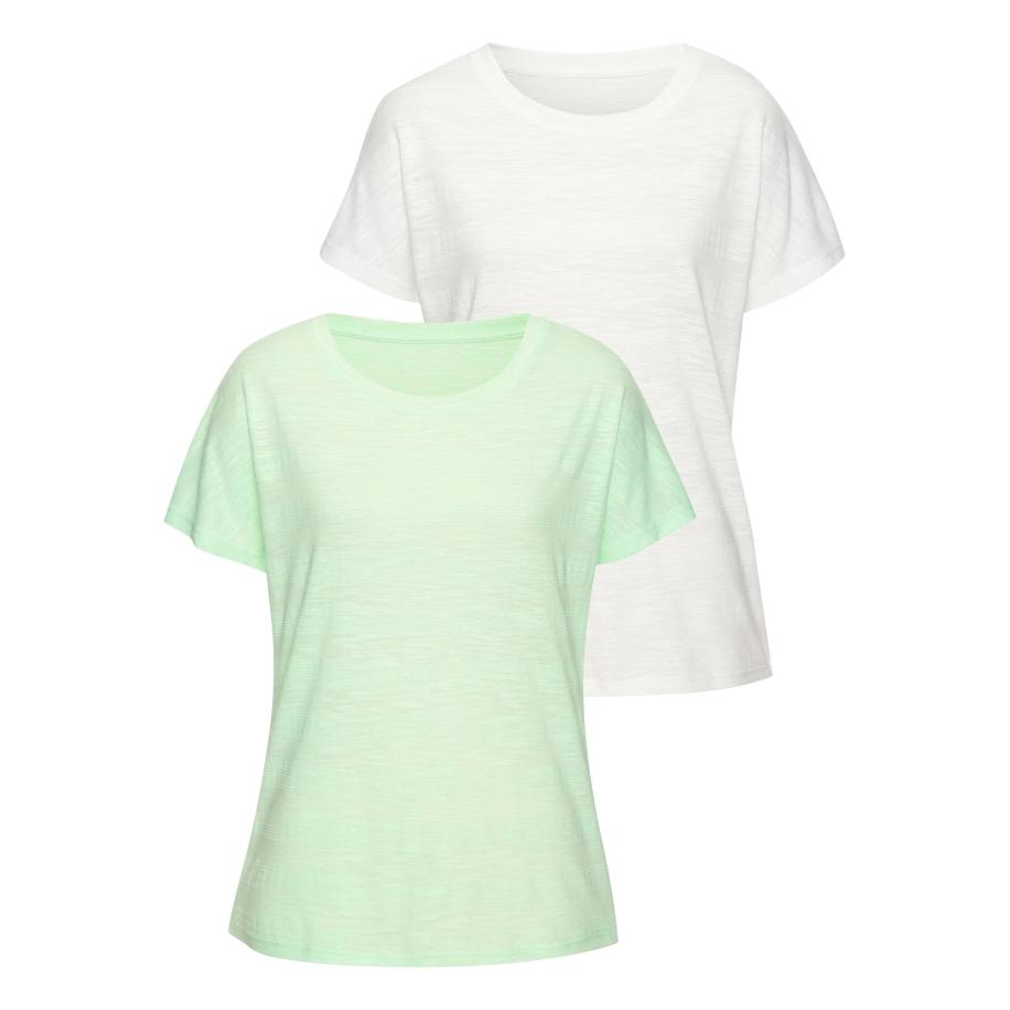 VIVANCE VIVANCE Shirt pastelgroen / wit -
