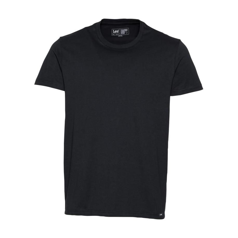 Lee Lee Shirt TWIN PACK CREW zwart -