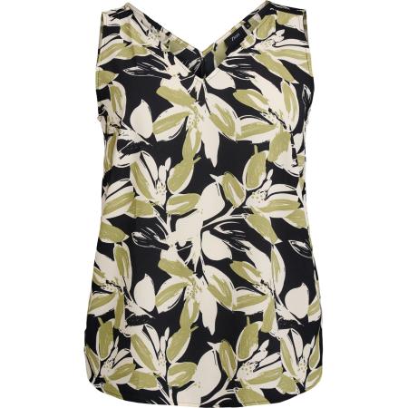 Zizzi Zizzi Shirt Caanni beige / kaki / zwart