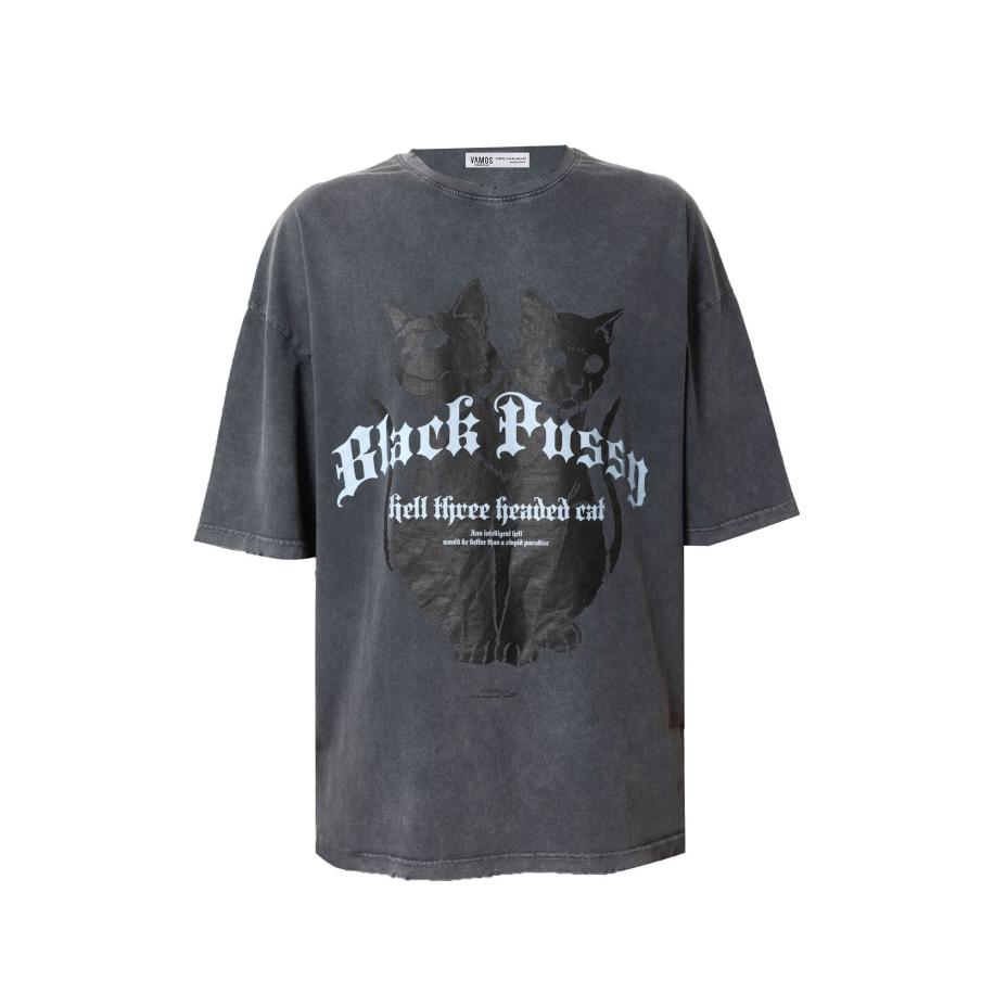 VAMOS CLO VAMOS CLO Shirt pastelblauw / zwart -