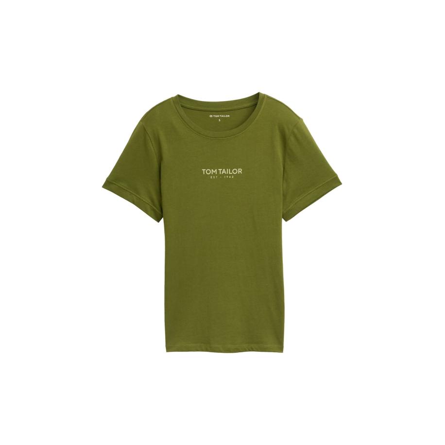 Tom Tailor TOM TAILOR Shirt lichtbeige / olijfgroen -