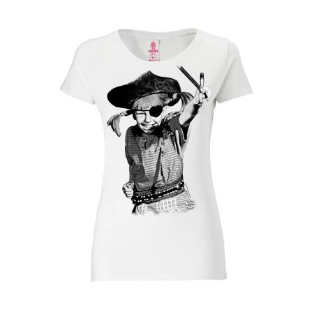 LOGOSHIRT Shirt Pirate zwart / wit