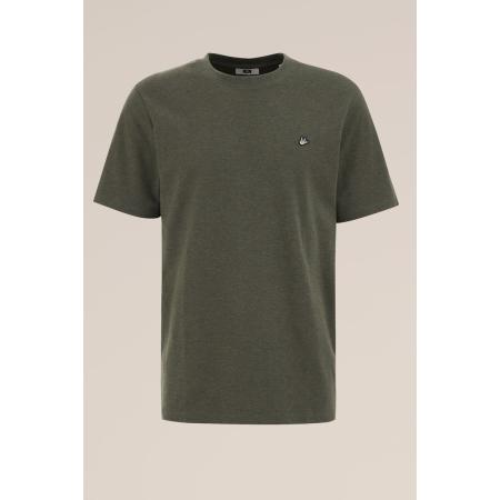 Fundamentals heren T-shirt - Slim Fit - Donkergroen - Katoen - Maat: XXXL