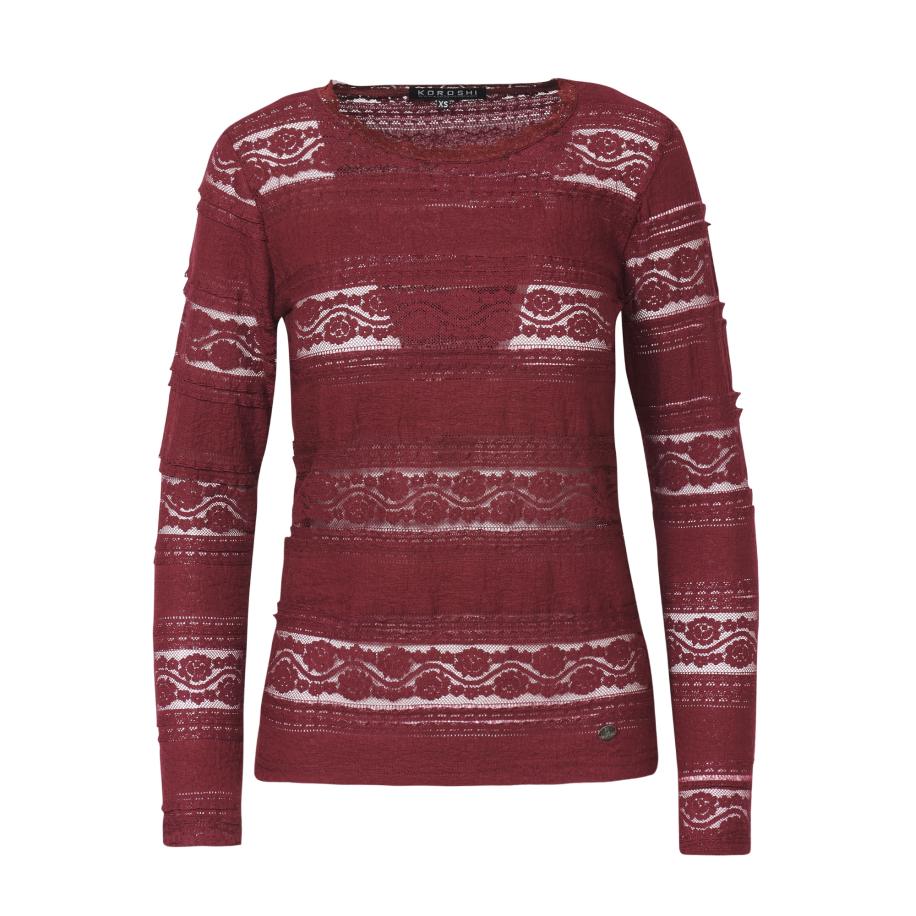 KOROSHI KOROSHI Shirt donkerrood -