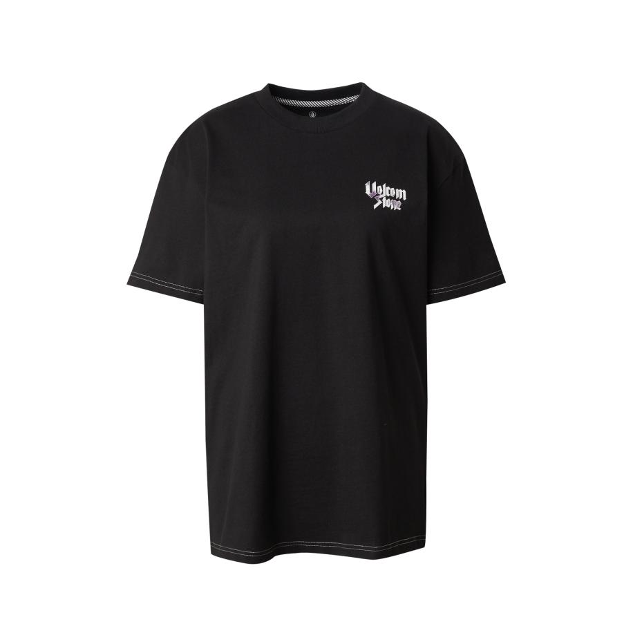 Volcom Shirt STONEHER zwart / wit Zwart