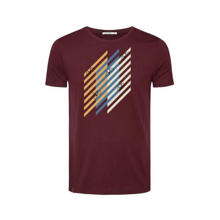 GreenBomb GREENBOMB Shirt Bike Grid wijnrood