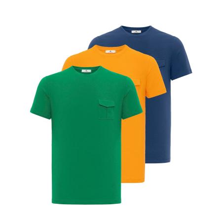 Daniel Hills Daniel Hills Shirt blauw / donkergeel / groen