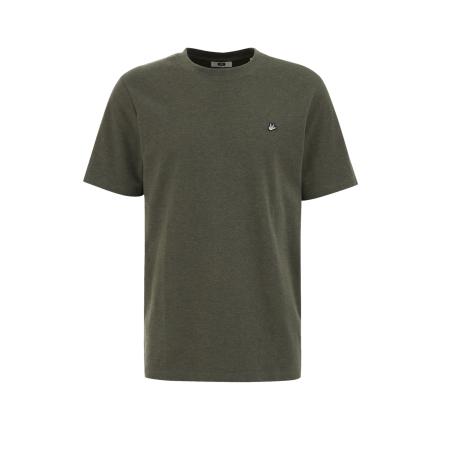 Fundamentals heren T-shirt - Slim Fit - Donkergroen - Katoen - Maat: XL