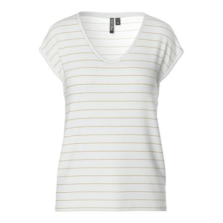 Pieces PIECES Shirt Billo goud / wit