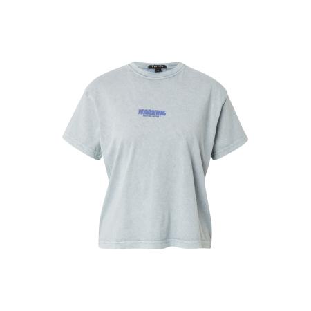 Kaotiko Kaotiko Shirt WARNING royal blue/koningsblauw / cyaan blauw / duifblauw / zwart