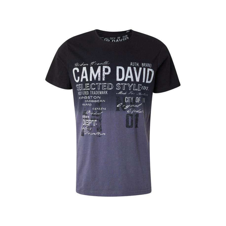 Camp David CAMP DAVID Shirt donkergrijs / zwart / wit -