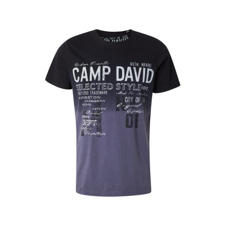Camp David CAMP DAVID Shirt donkergrijs / zwart / wit