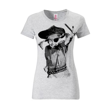 LOGOSHIRT Shirt grijs gemêleerd / zwart