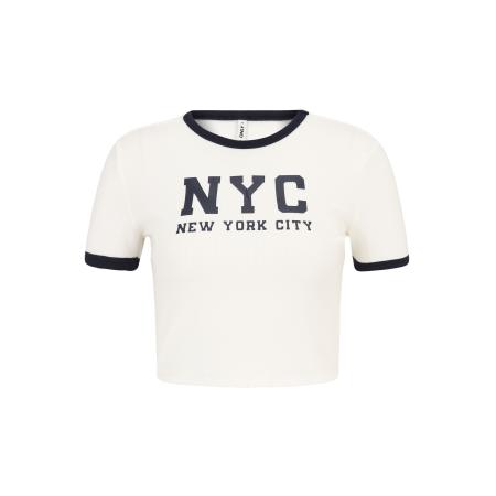 Only Only Petite Shirt ONLVIKKA donkerblauw / wit