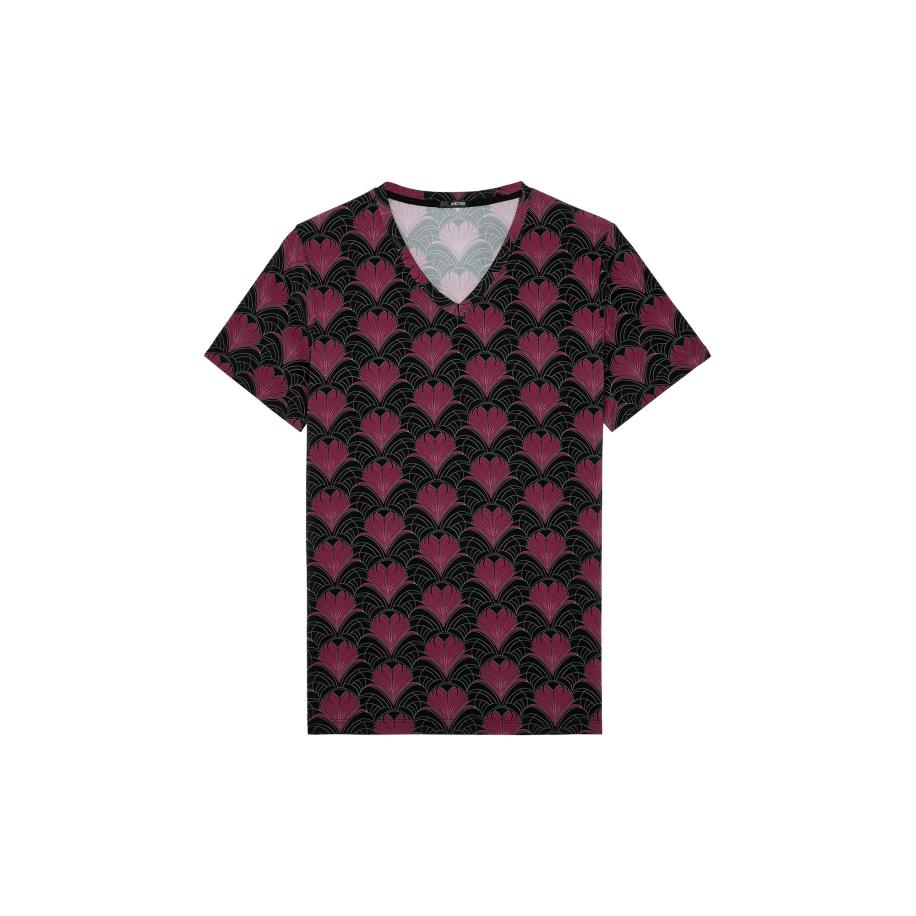 HOM HOM Shirt Carlyle bordeaux / zwart -
