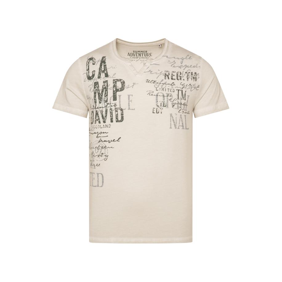Camp David CAMP DAVID Shirt beige / zwart -