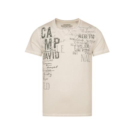 Camp David CAMP DAVID Shirt beige / zwart