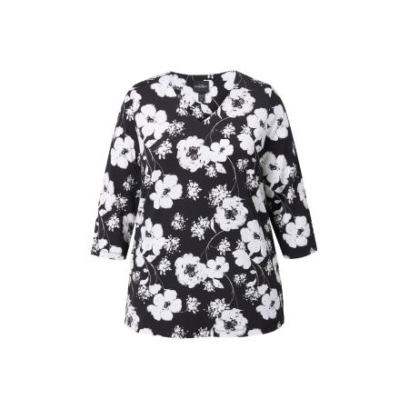 Ulla Popken Ulla Popken Shirt zwart / wit