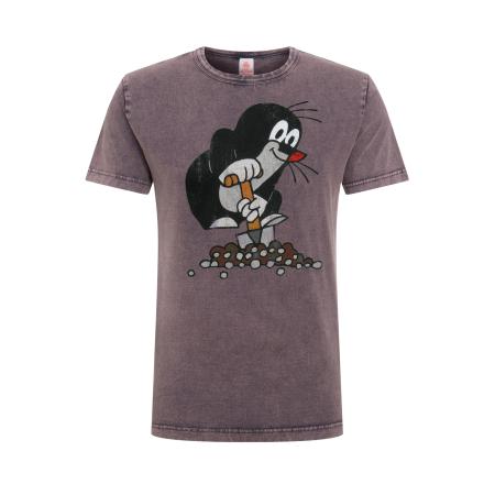 LOGOSHIRT Shirt Der kleine Maulwurf lila