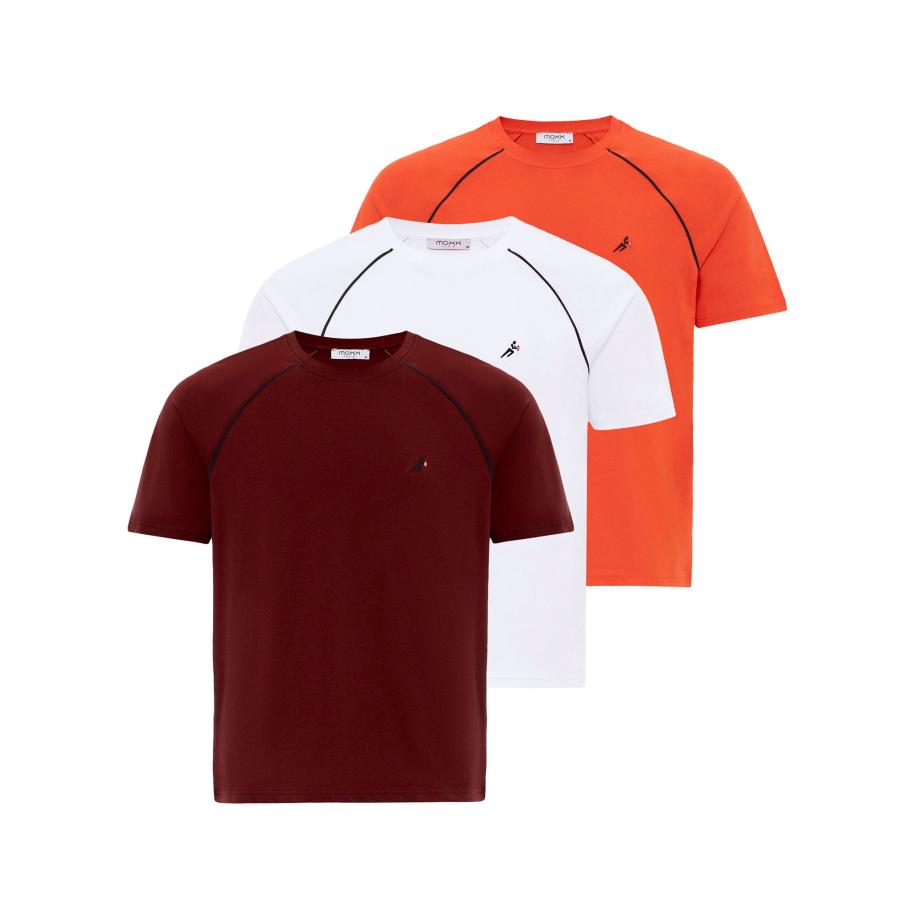 Moxx Paris Moxx Paris Shirt oranje / bordeaux / zwart / wit -