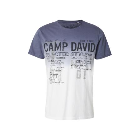 Camp David CAMP DAVID Shirt duifblauw / zwart / wit