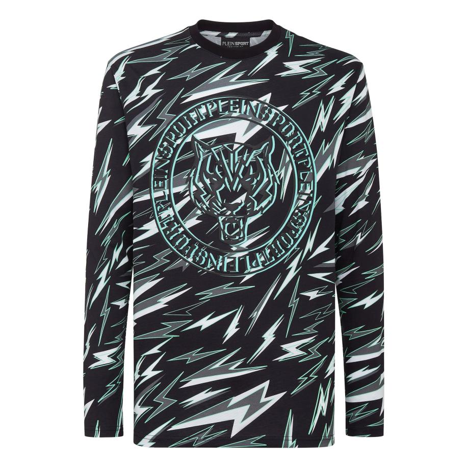 Plein Sport Plein Sport Shirt Tiger groen / zwart / wit -