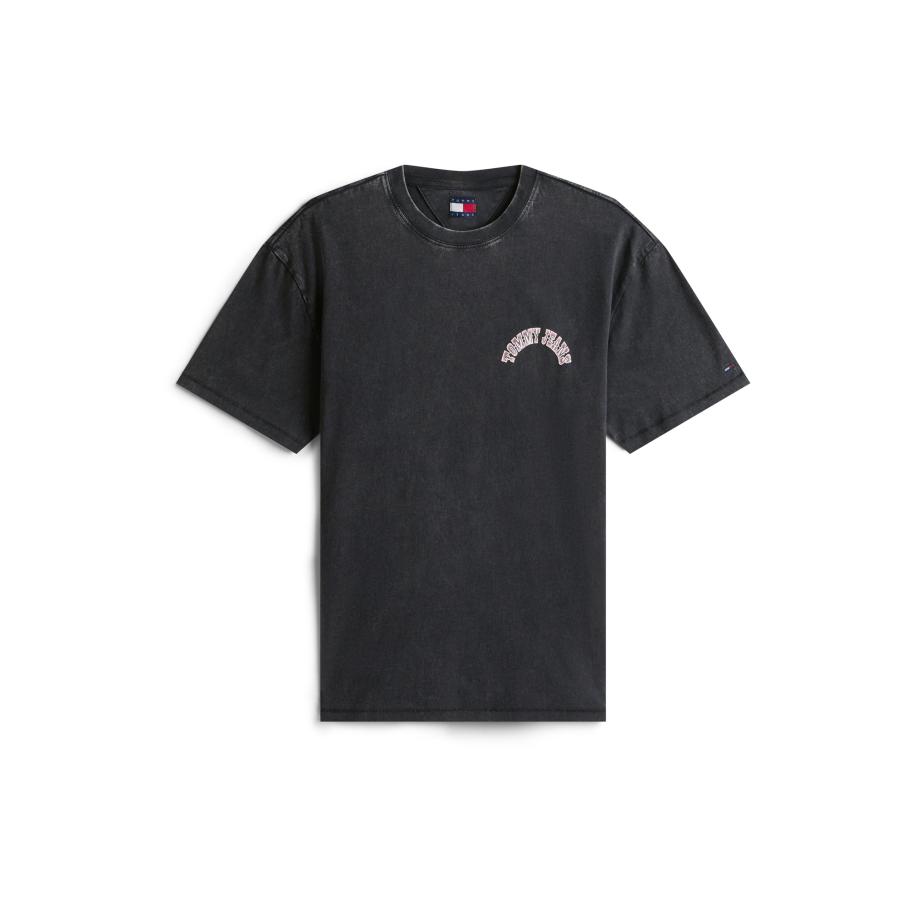 Tommy Jeans Tommy Jeans Shirt NOVELTY rosa / zwart / wit -