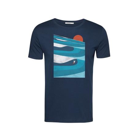 GreenBomb GREENBOMB Shirt Nature Perfect Waves marine / aqua / oranje / wit