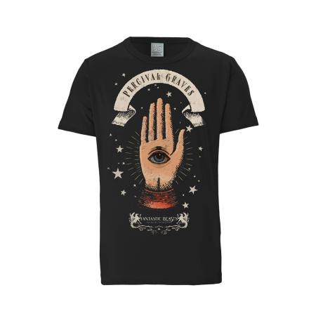 LOGOSHIRT Shirt Fantastic Beasts - Percival Graves zwart