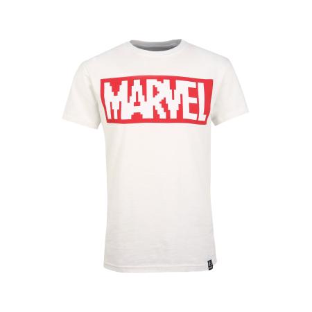 Recovered Recovered Shirt Marvel Pixel Logo ecru