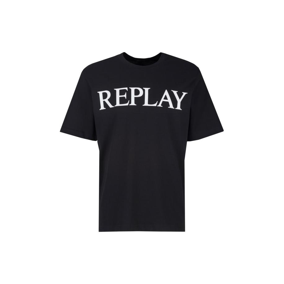 Replay REPLAY Shirt zwart / wit -
