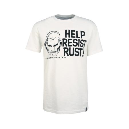 Recovered Recovered Shirt Marvel Help Resist Rust ecru