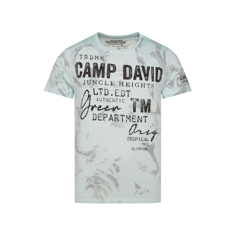 Camp David CAMP DAVID Shirt lichtblauw / zwart -