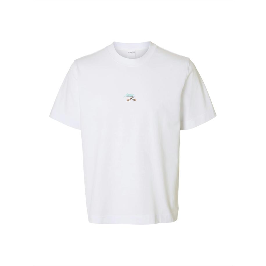 Selected SELECTED Shirt SLHPETE LICENSE groen / spar / zwart / wit -