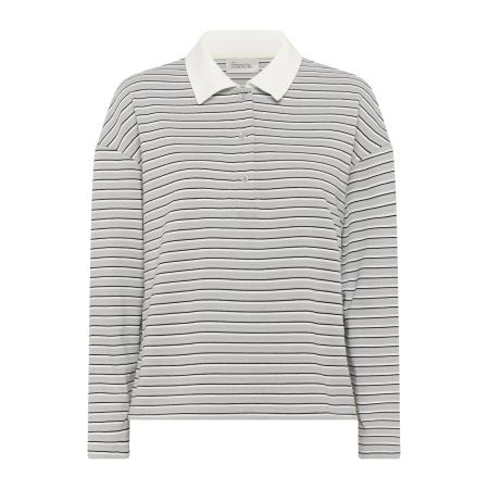 My Essential Wardrobe My Essential Wardrobe Shirt Klara smoky blue / nachtblauw / wit