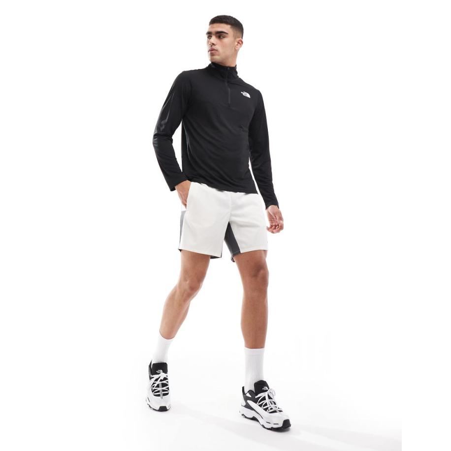 The North Face - Training 24/7 - Top met 1/4 rits en logo in zwart Zwart