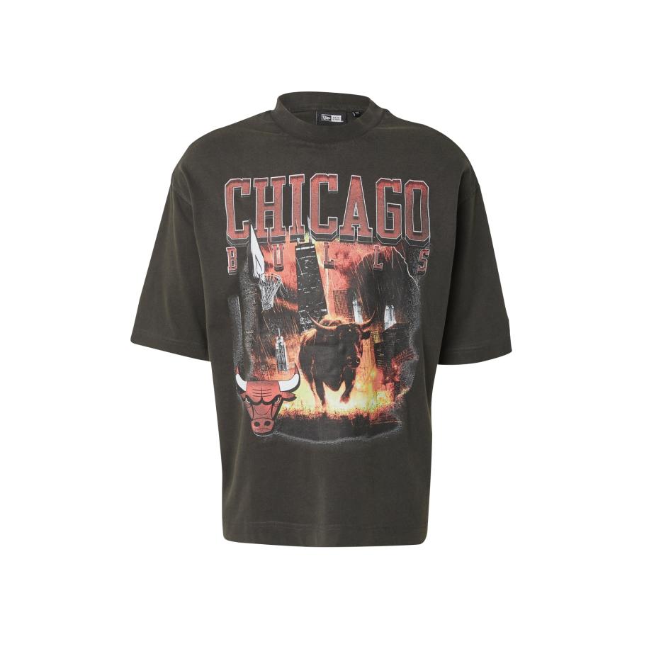 New Era NEW ERA Shirt NBA CHIBUL geel / aardetinten / donkerrood / offwhite -
