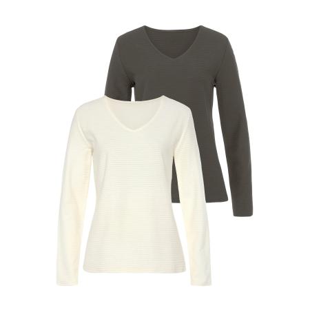 Lascana LASCANA Shirt crème / kaki