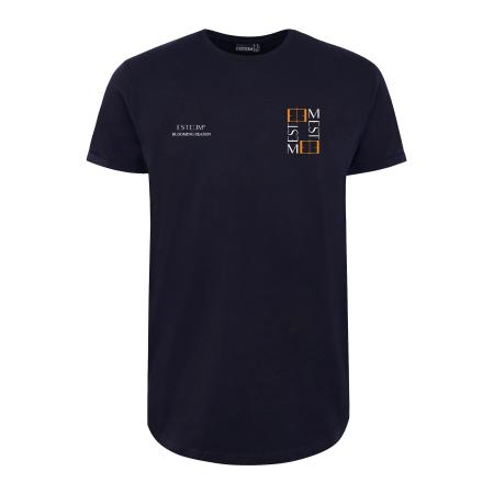 ESTEEM ESTEEM Shirt antraciet / oranje / wit