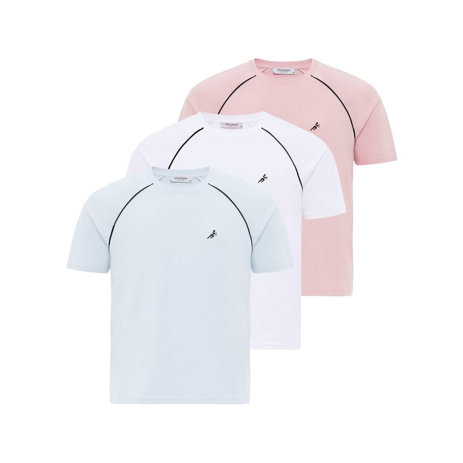 Moxx Paris Moxx Paris Shirt turquoise / pink / zwart / wit -