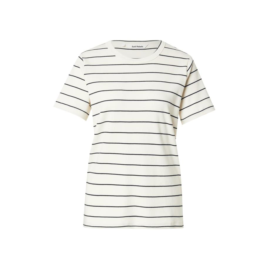 Soft Rebels Soft Rebels Shirt Hella lichtbeige / zwart -