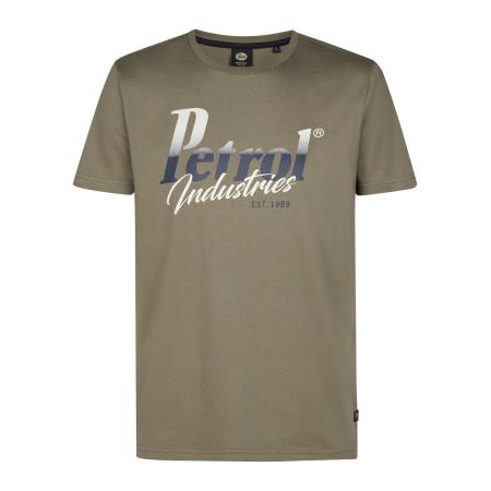 Petrol Industries Petrol Industries Shirt grijs / groen / wit
