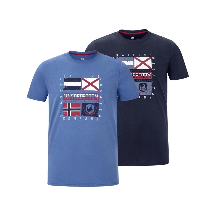 jan vanderstorm Jan Vanderstorm Shirt Preben blauw -