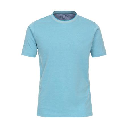 Redmond T-Shirt ronde hals blauw, Effen