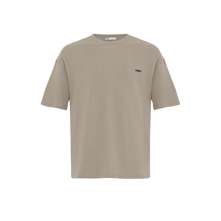 VAMOS CLO Shirt grijs / zwart Grijs