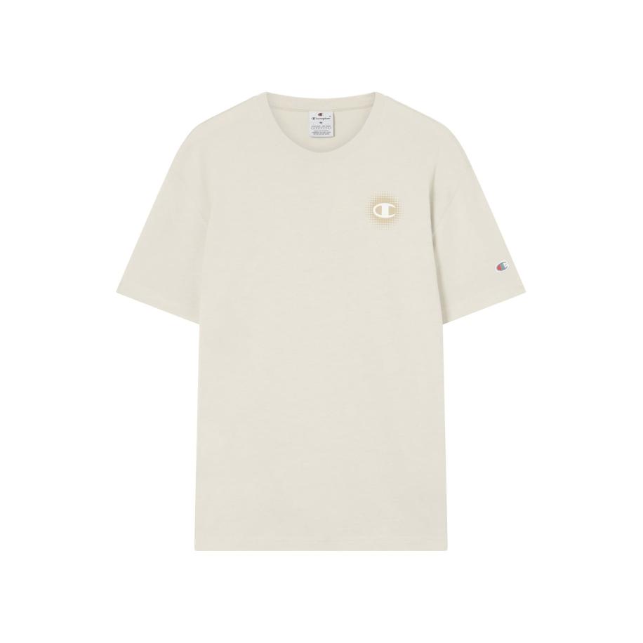 Champion Authentic Athletic Apparel Champion Authentic Athletic Apparel Shirt beige / donkerbeige / oranje / wit -