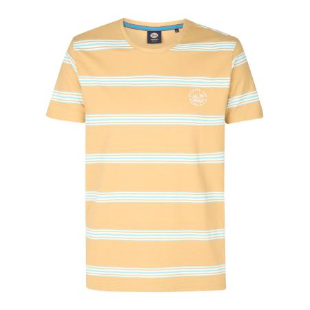 Petrol Industries Petrol Industries Shirt aqua / geel / wit