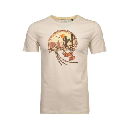 RAGMAN T-Shirt ronde hals ecru, Motief